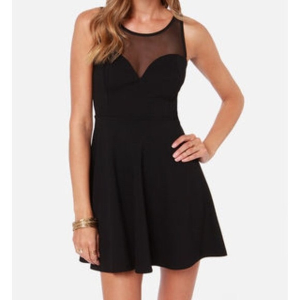 Lulus Bow Big Deal Black Dress M